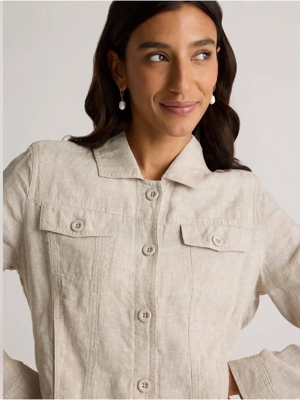 NWT- Low Stock! Quince 100% European Linen Flax Jacket - Picture 4 of 9